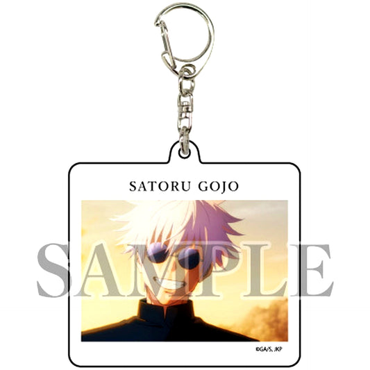 Satoru Gojo B Acrylic Keychain Jujutsu Kaisen Season 2 Hidden Inventory Premature Death 11. Scene Illustration [USED]