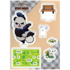 Jujutsu Kaisen Panda Acrylic Diorama Maru Kuji Jujutsu Kaisen Enjoy! Picnic Daikichi 6 Acrylic Stands [USED]
