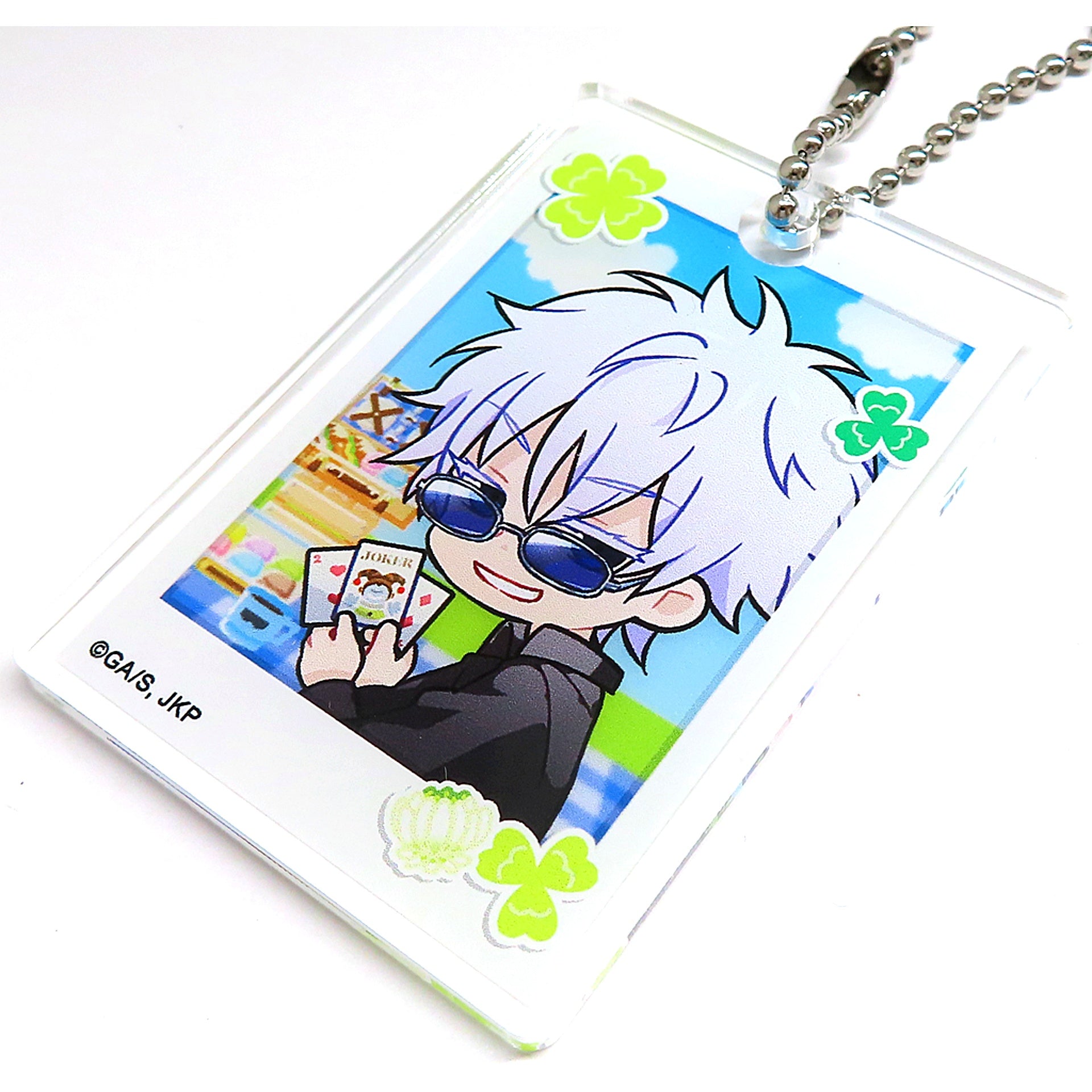 Satoru Gojo Square Acrylic Keychain Marukuji Jujutsu Kaisen Enjoy!Picnic Chukichi-16 [USED]