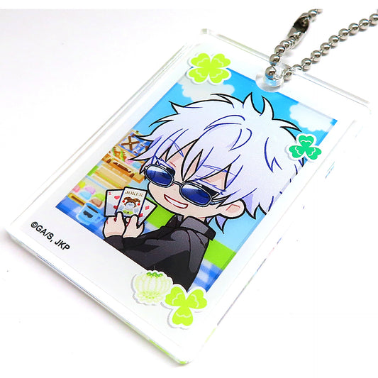 Satoru Gojo Square Acrylic Keychain Marukuji Jujutsu Kaisen Enjoy!Picnic Chukichi-16 [USED]