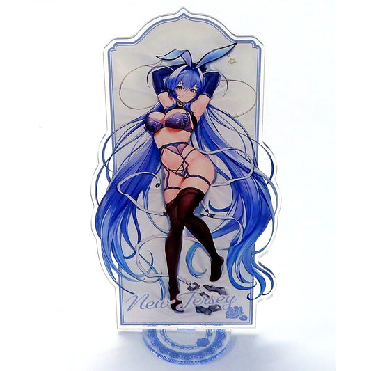 New Jersey E-2 Prize BIG Acrylic Stand MAGIC Kuji Azur Lane Sweet Night Good Night Commander [USED]