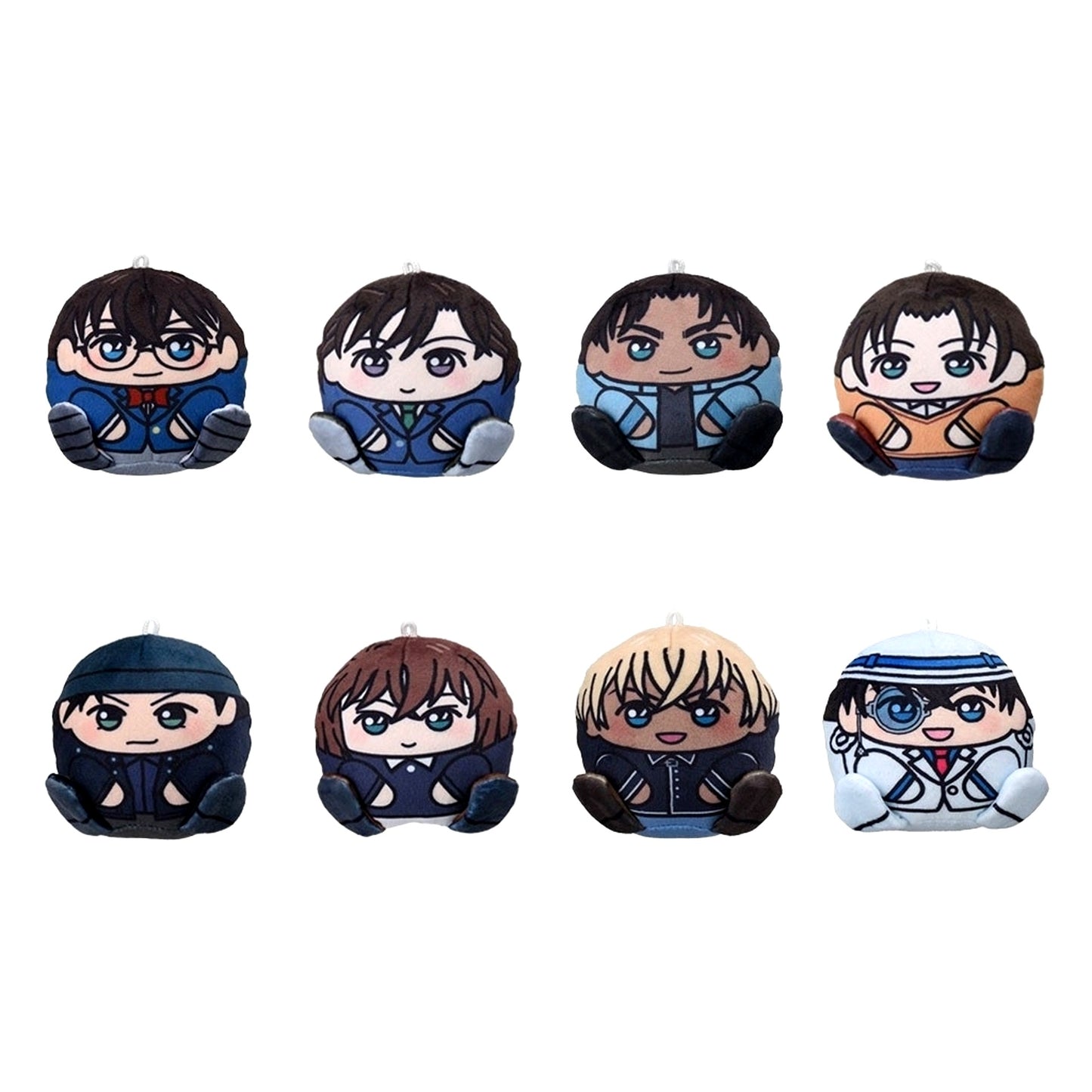 Set of 8 Detective Conan Chocomaru Mascot [USED]