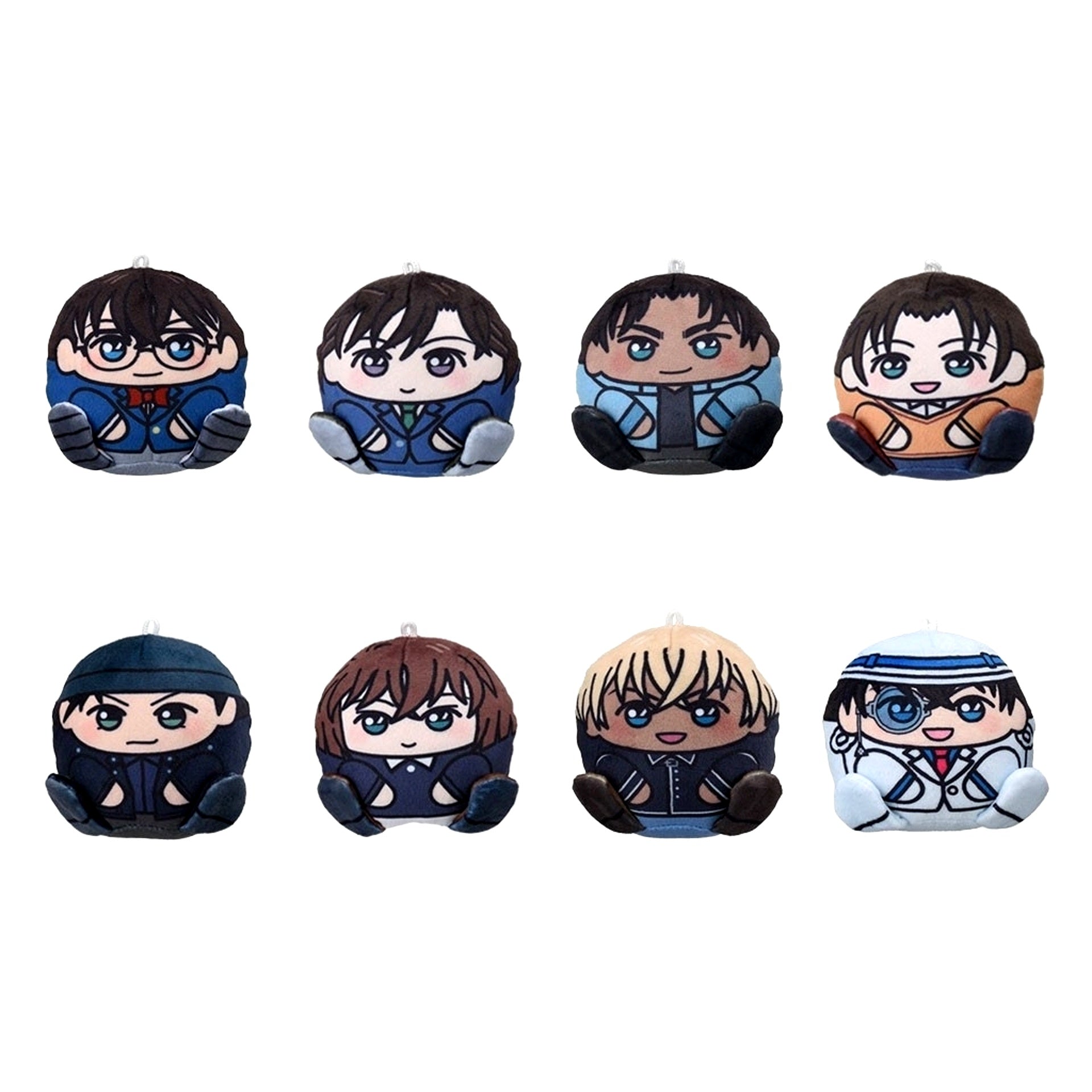 Set of 8 Detective Conan Chocomaru Mascot [USED]