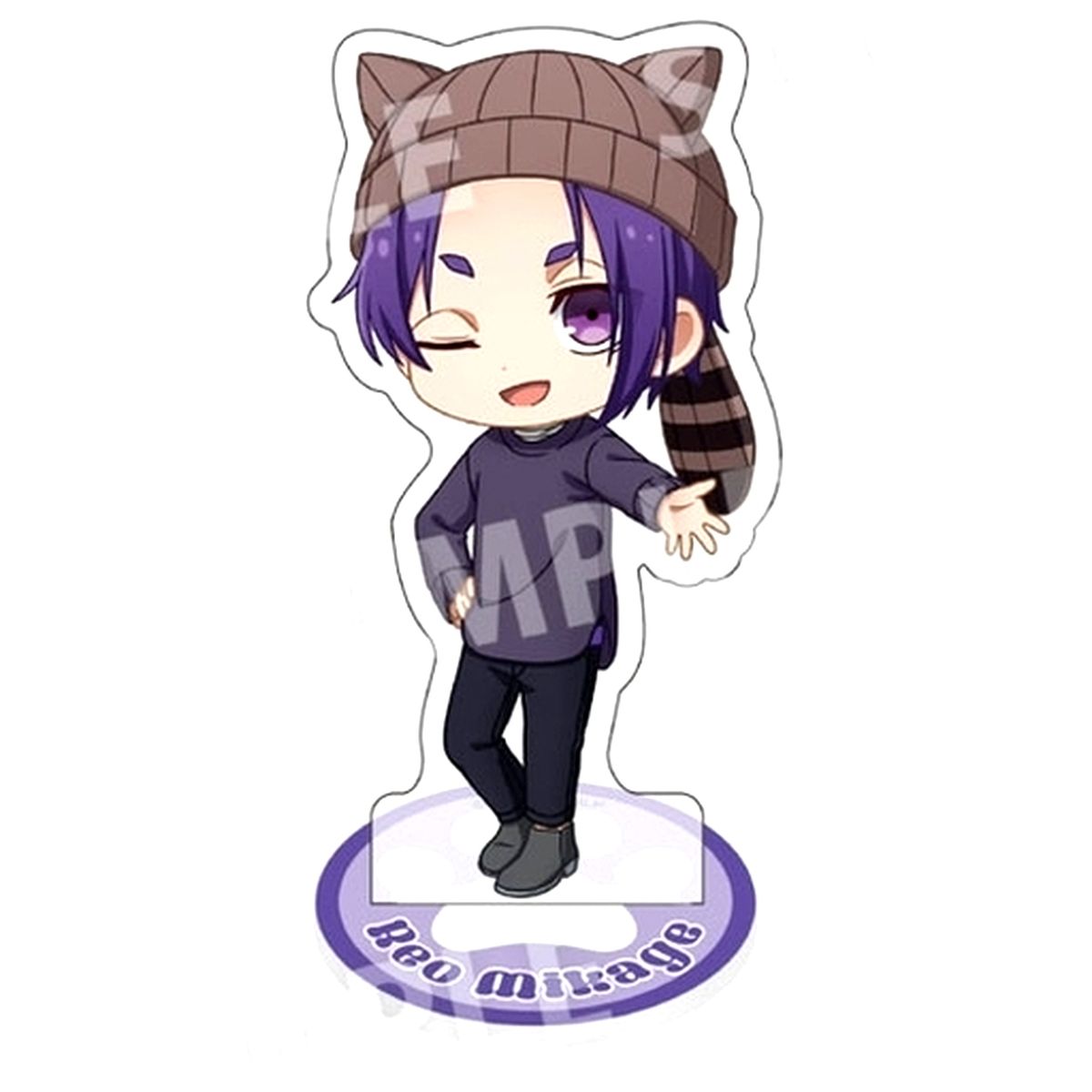 Reo Mikage Mini Acrylic Stand Ear Knit Ver. Blue Lock [USED]