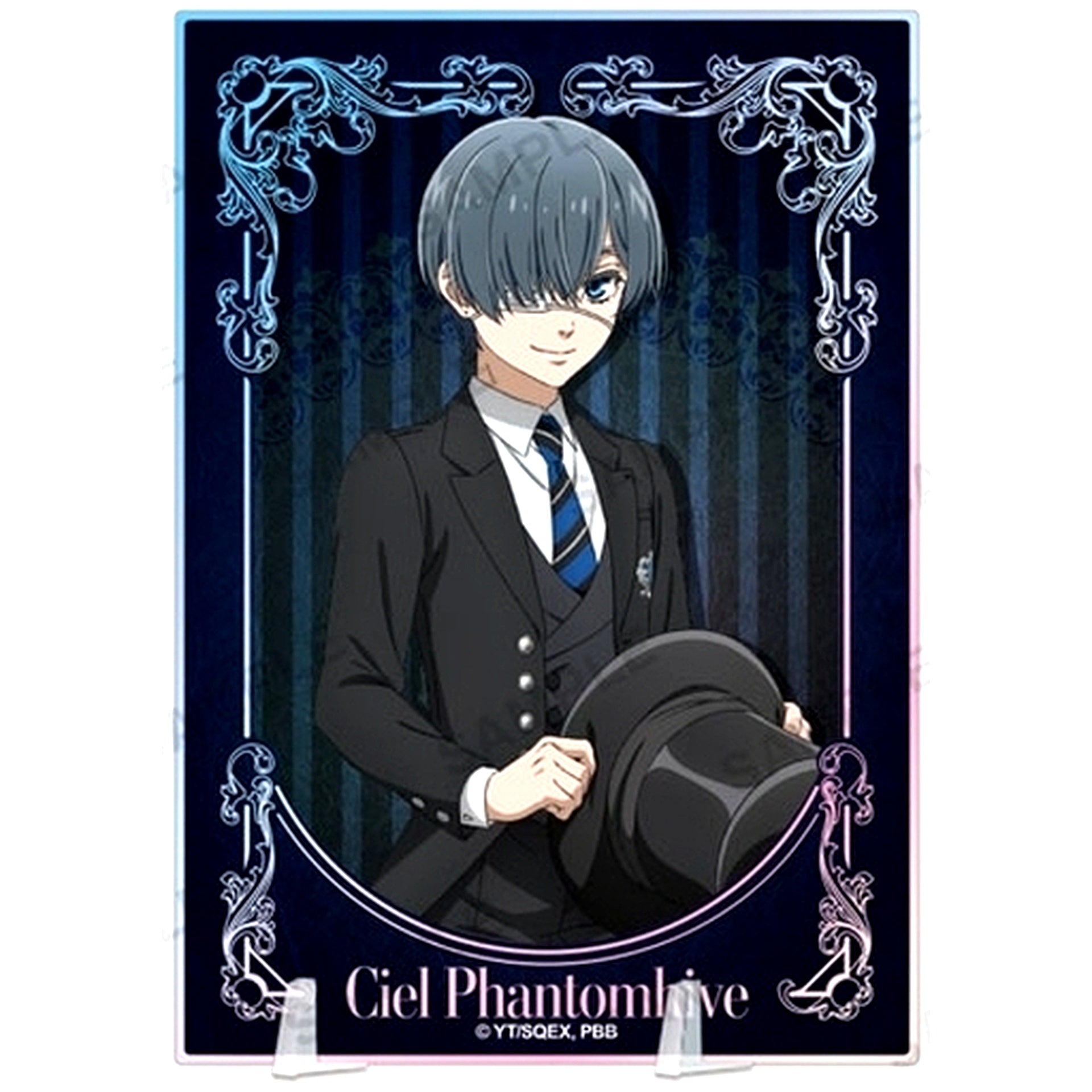 Ciel Phantomhive Plate Acrylic Stand Black Butler: Public School Arc [USED]