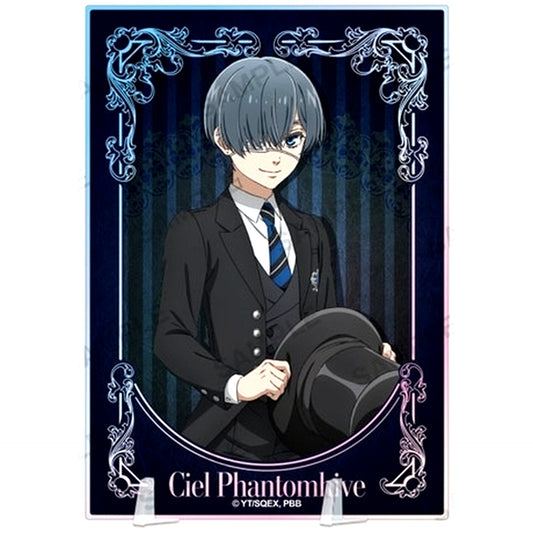 Ciel Phantomhive Plate Acrylic Stand Black Butler: Public School Arc [USED]