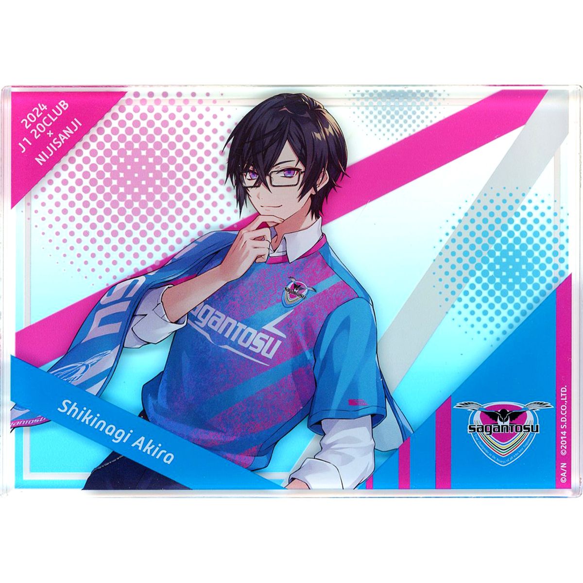 Shikinagi Akira Sagan Tosu Acrylic Block Rakuten Collection J1 20 Clubs Virtual YouTuber Nijisanji A Prize [USED]
