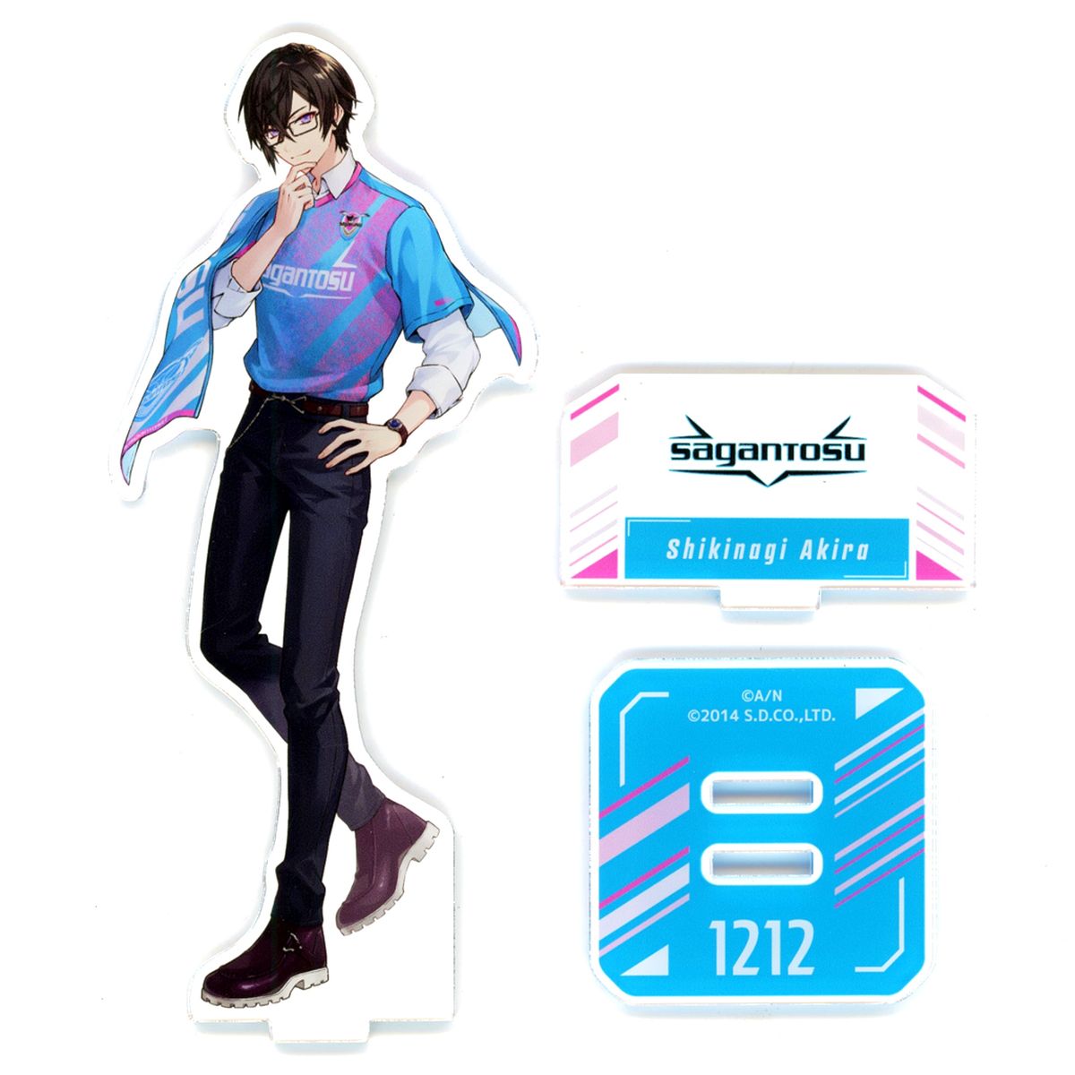 Shikinagi Akira Sagan Tosu Acrylic Stand Rakuten Collection 2024 J1 20 Clubs x Virtual YouTuber Nijisanji Pattern A Prize B-1 [USED]