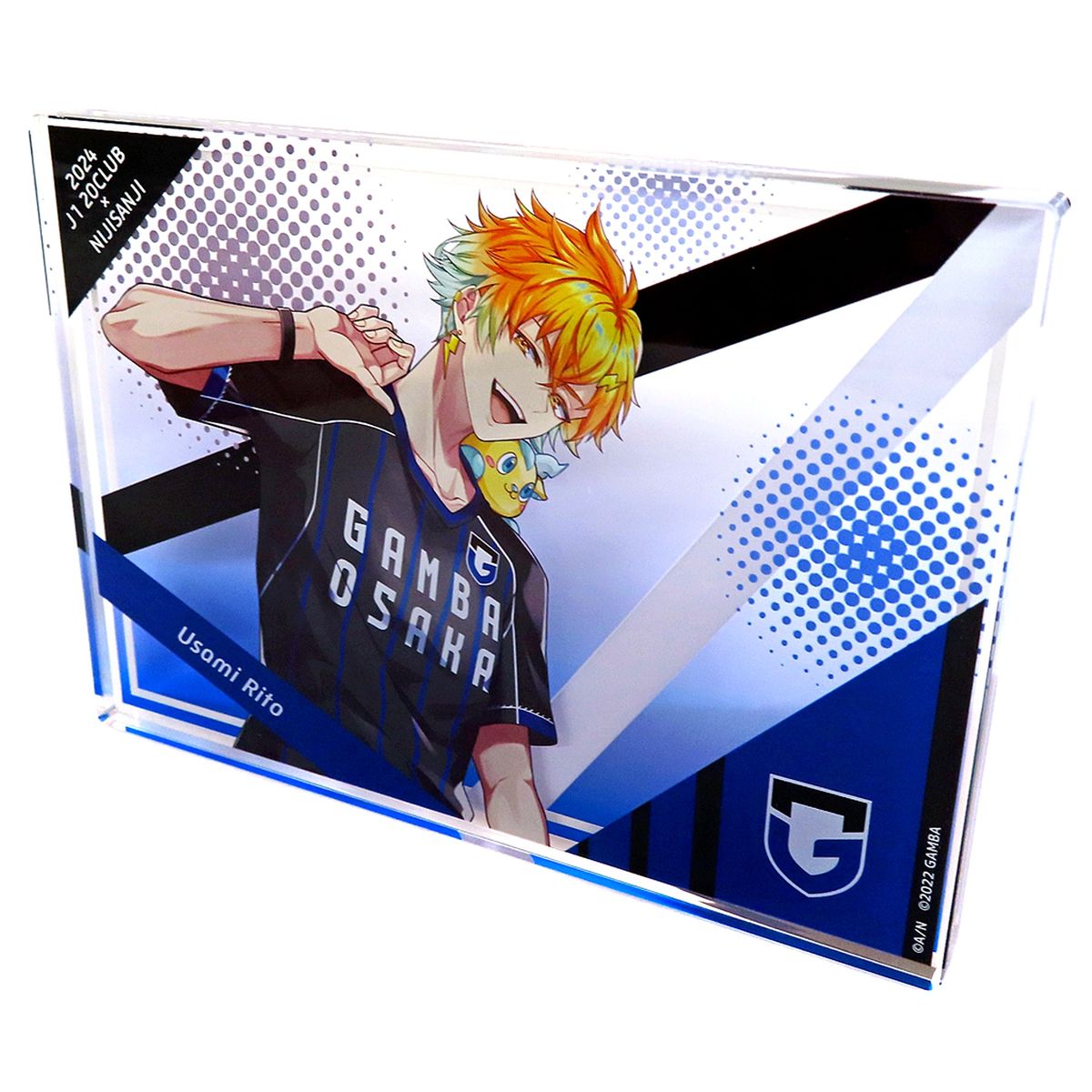 Usami Rito Gamba Osaka Virtual YouTuber Nijisanji Rakuten Collection Acrylic Item 2024 J1 20 Clubs B Pattern A-8 Prize [USED]
