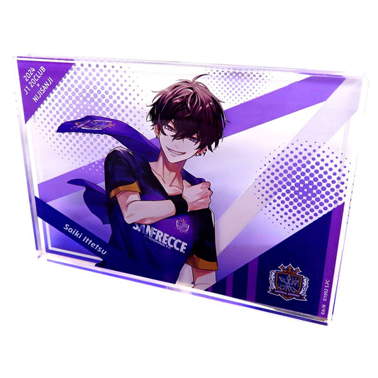 Saiki Ittetsu Sanfrecce Hiroshima Acrylic Block Rakuten Collection 2024 J1 20 Clubs x Virtual YouTuber Nijisanji Pattern B Prize A-9 [USED]