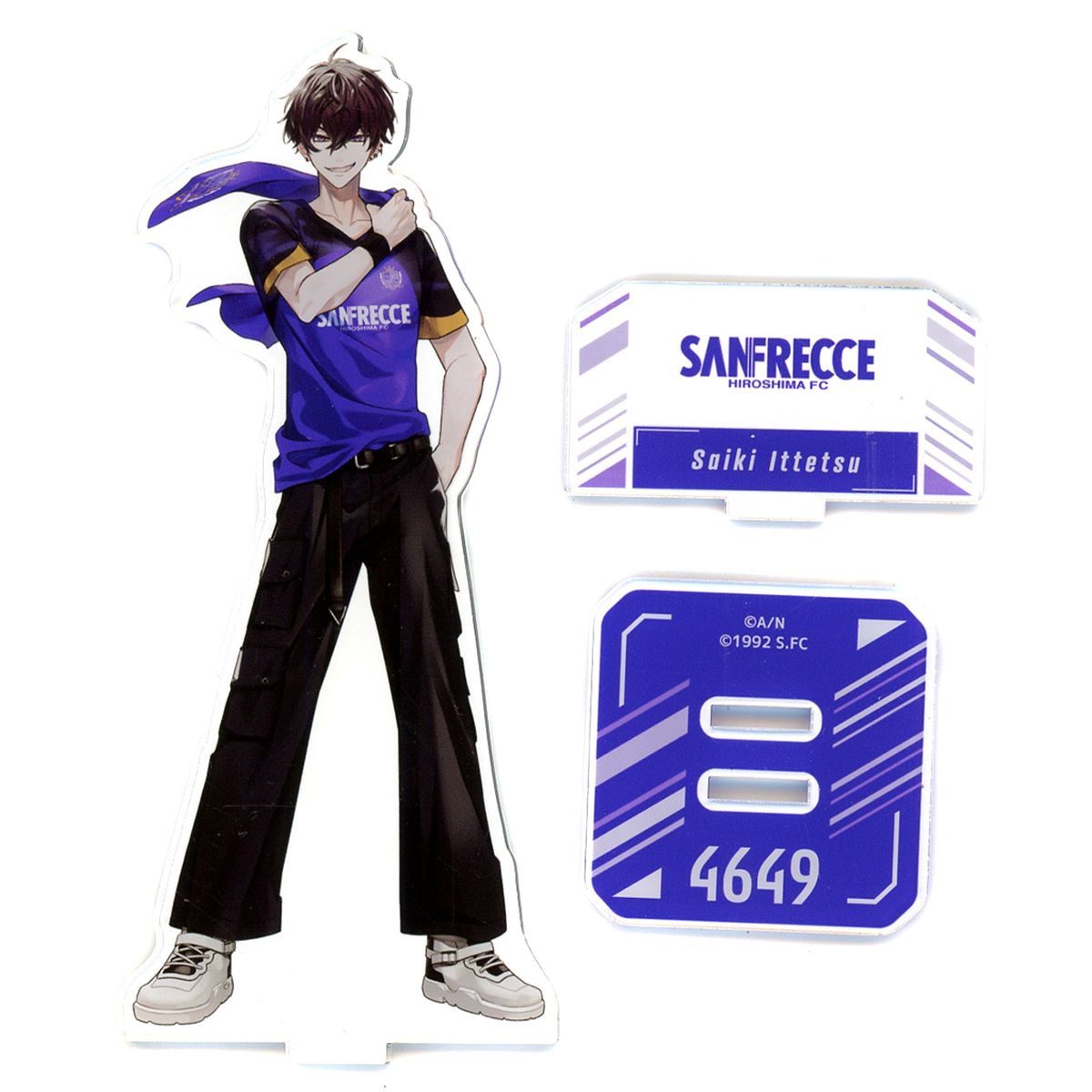 Saiki Ittetsu Sanfrecce Hiroshima Acrylic Stand Rakuten Collection 2024 J1 20 Clubs x Virtual YouTuber Nijisanji Pattern B Prize B-9 [USED]