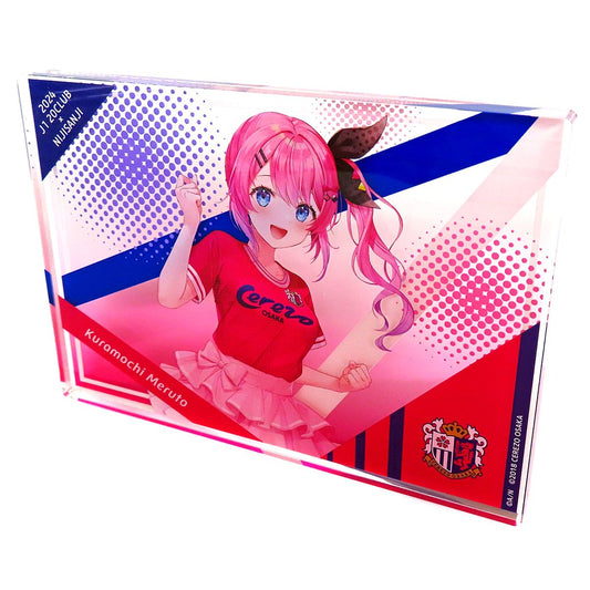 Kuramochi Meruto Cerezo Osaka Acrylic Block Virtual YouTuber Nijisanji Rakuten Collection 2024 J1 20 Clubs Pattern C A-12 Prize [USED]