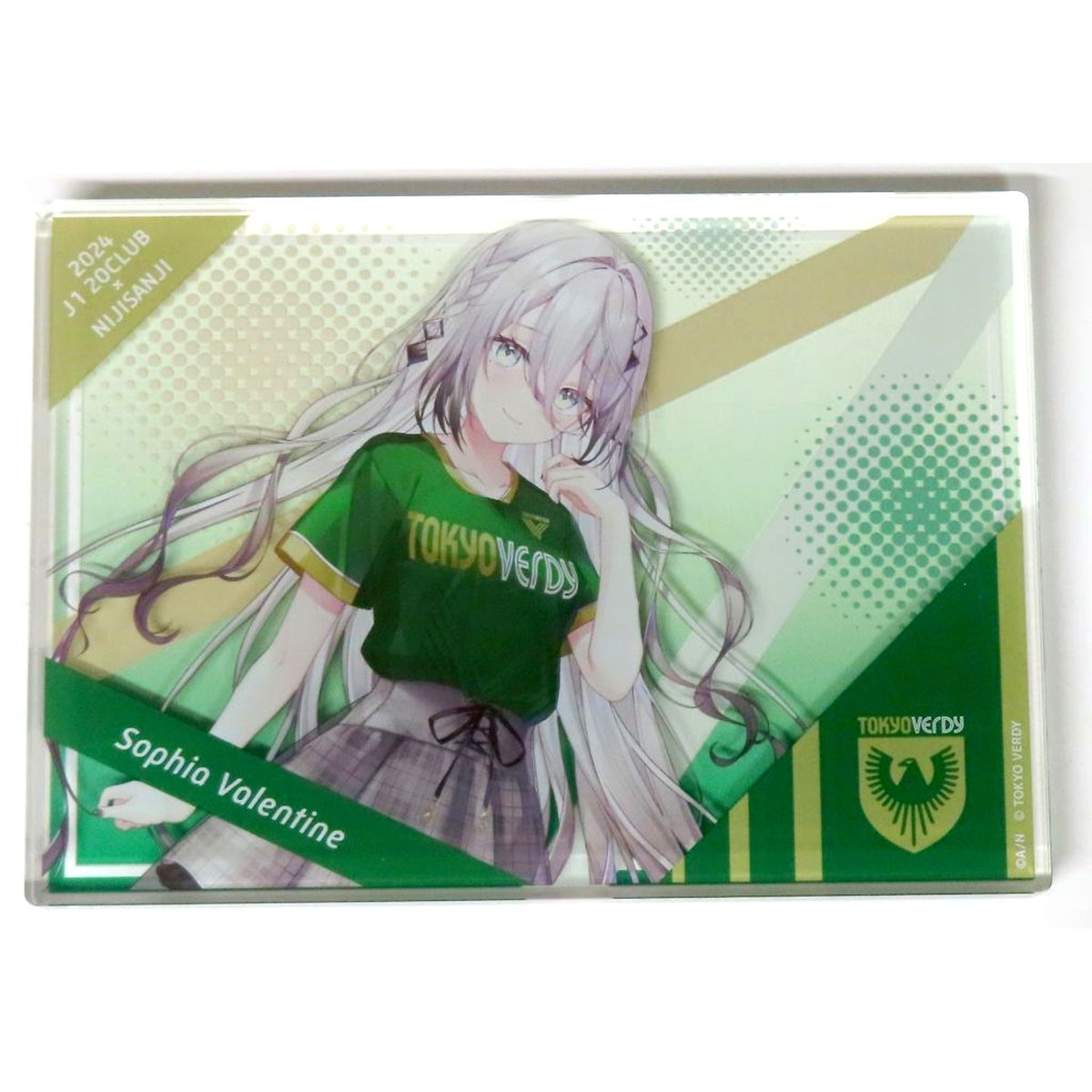 Sophia Valentine Tokyo Verdy Acrylic Block Rakuten Collection 2024 J1 20 Clubs x Virtual YouTuber Nijisanji Pattern C Prize A-14 [USED]