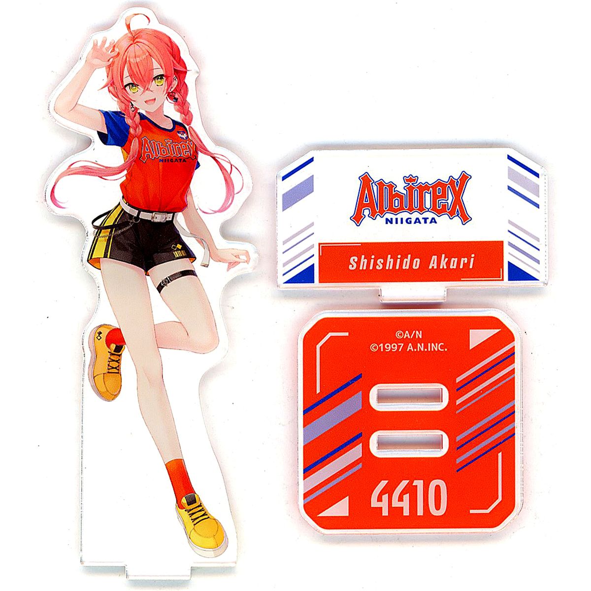 Shishido Akari Albirex Niigata Virtual YouTuber Nijisanji Rakuten Collection Acrylic Stand 2024 J1 20 Clubs C Pattern B-13 Prize [USED]