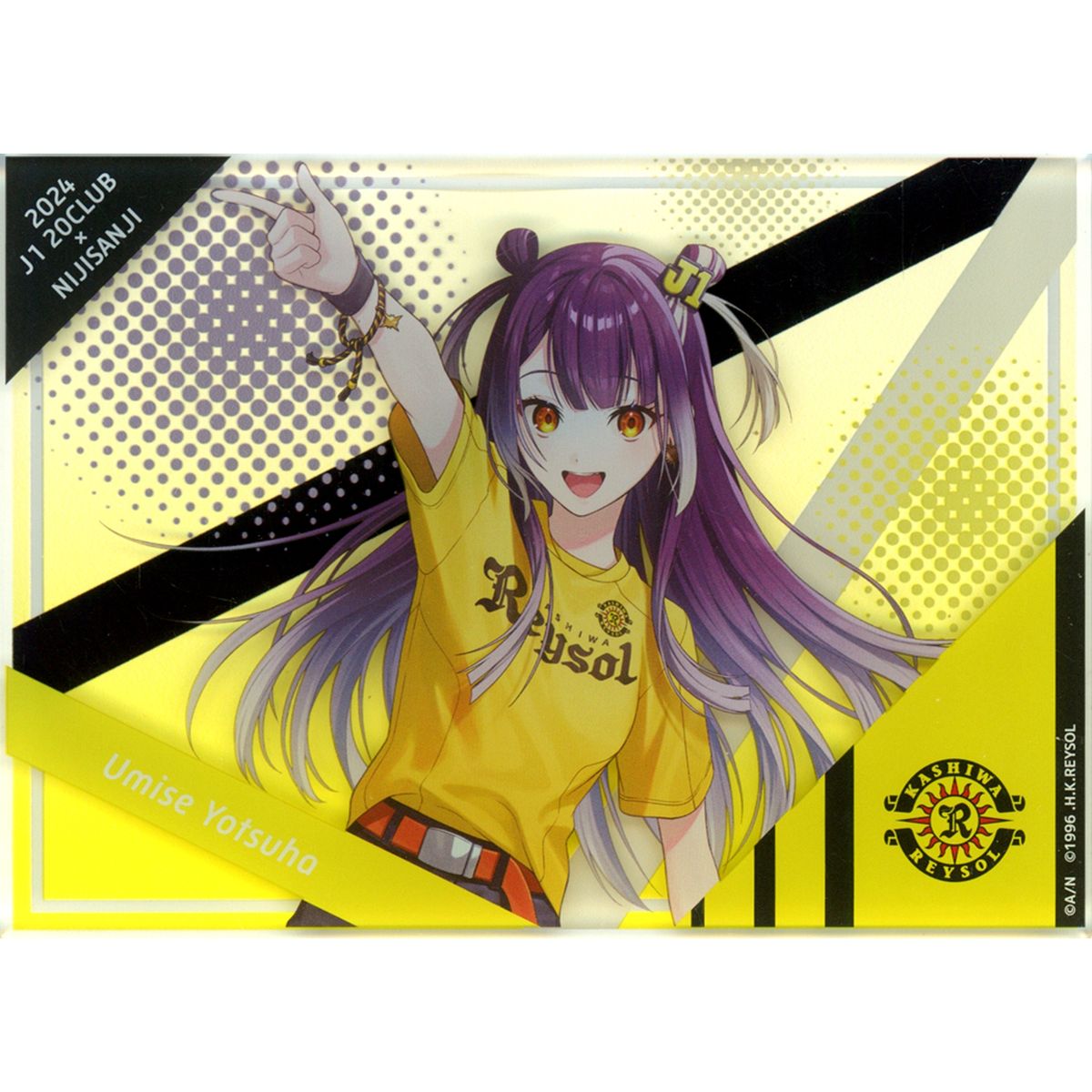 Umise Yotsuha Kashiwa Reysol Acrylic Block Rakuten Collection 2024 J1 20 Clubs x Virtual YouTuber Nijisanji Pattern D Prize A-16 [USED]