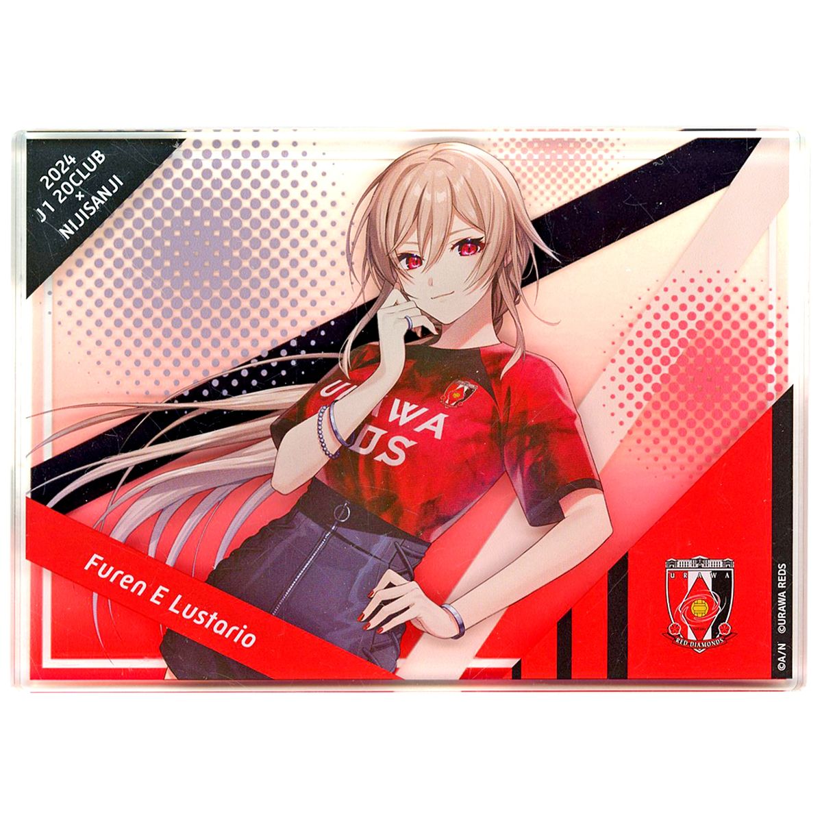 Furen E Lustario Urawa Reds Acrylic Block Rakuten Collection 2024 J1 20 Clubs x Virtual YouTuber Nijisanji Pattern D Prize A-17 [USED]