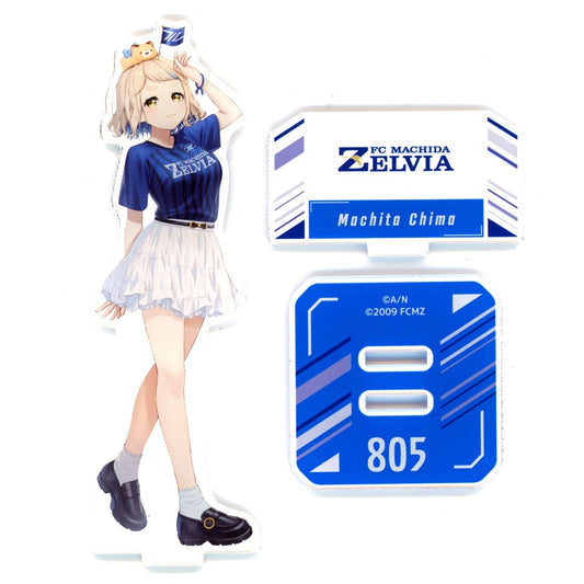 Machita Chima FC Machida Zelvia Virtual YouTuber Nijisanji Acrylic Stand Rakuten Collection 2024 J1 20 Clubs x Nijisanji Pattern D B-19 Prize [USED]