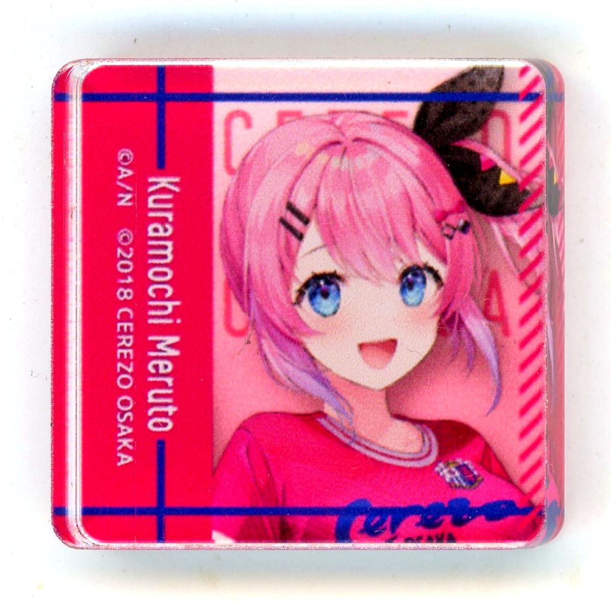 Kuramochi Meruto Cerezo Osaka 2024 J1 20 Clubs x Virtual YouTuber Nijisanji Mini Acrylic Block [USED]