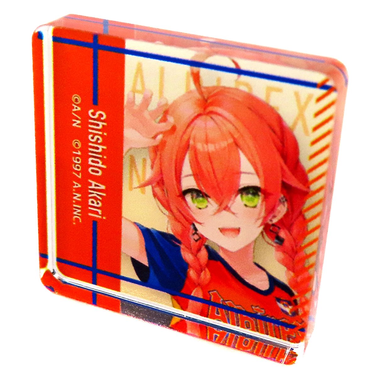 Shishido Akari Albirex Niigata 2024 J1 20 Clubs Virtual YouTuber Nijisanji Mini Acrylic Block [USED]