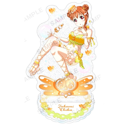Chika Takami Aqours Bubble Ver. Kirarin Acrylic Stand Love Live! School Idol Festival [USED]