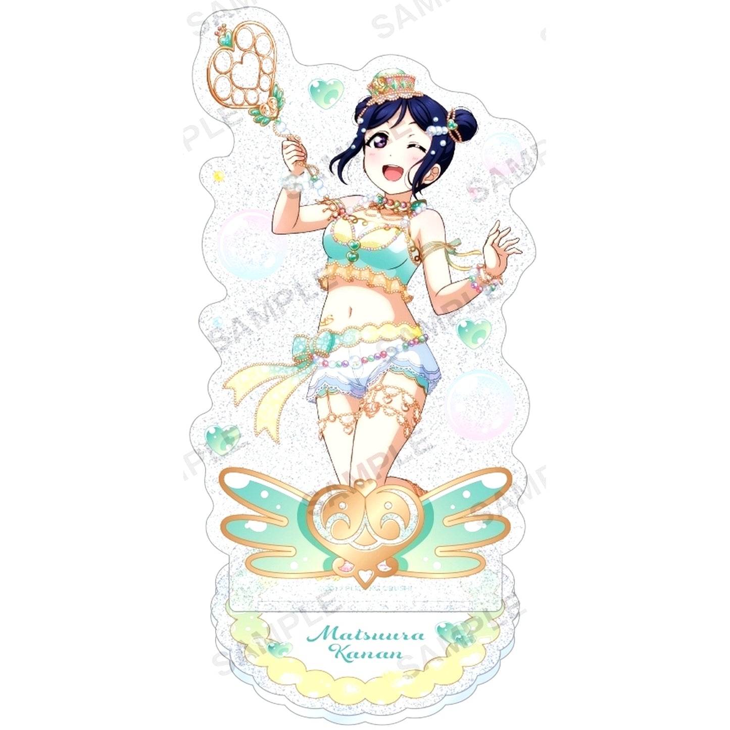Kanan Matsuura Aqours Bubble Ver. Kirarin Acrylic Stand Love Live! School Idol Festival [USED]