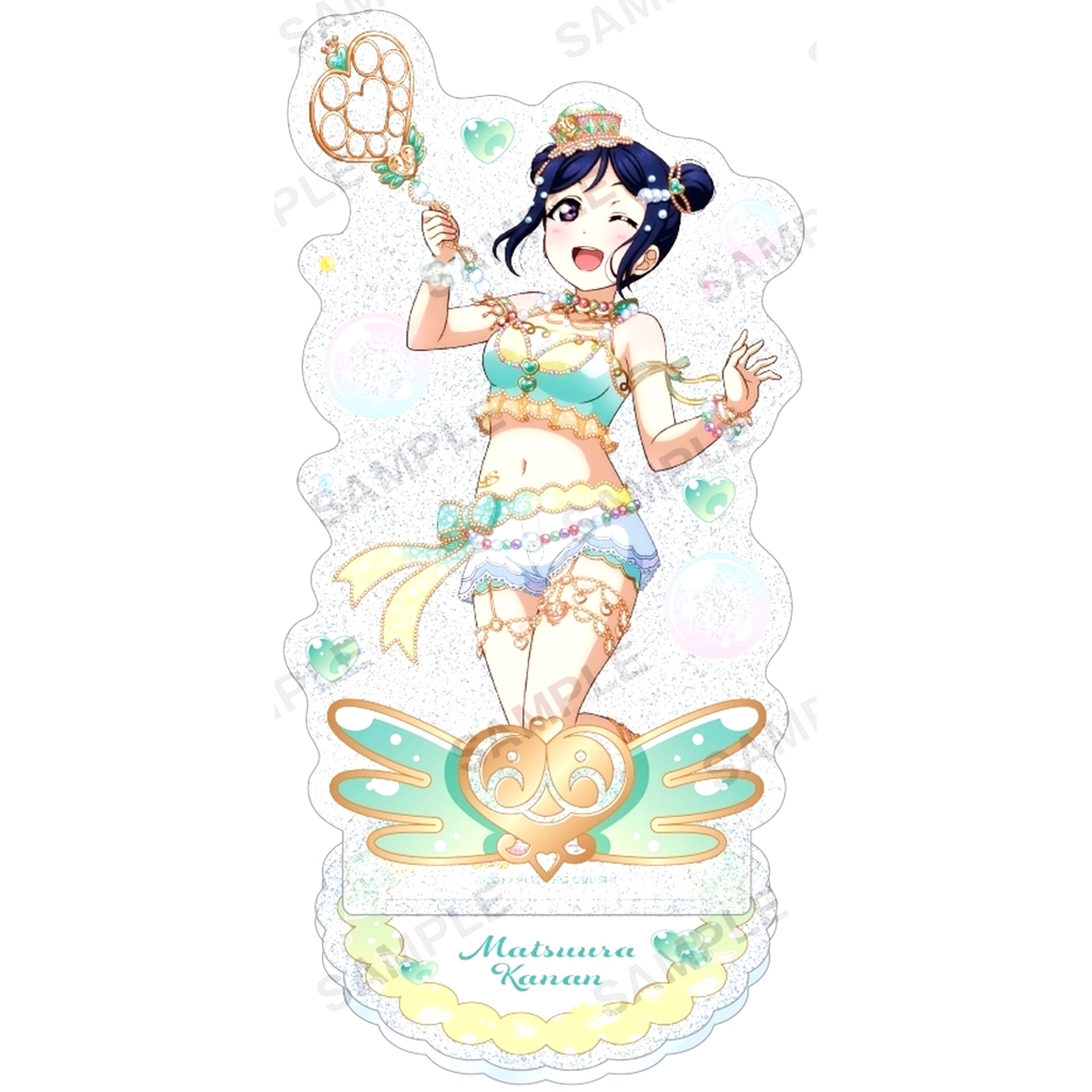 Kanan Matsuura Aqours Bubble Ver. Kirarin Acrylic Stand Love Live! School Idol Festival [USED]