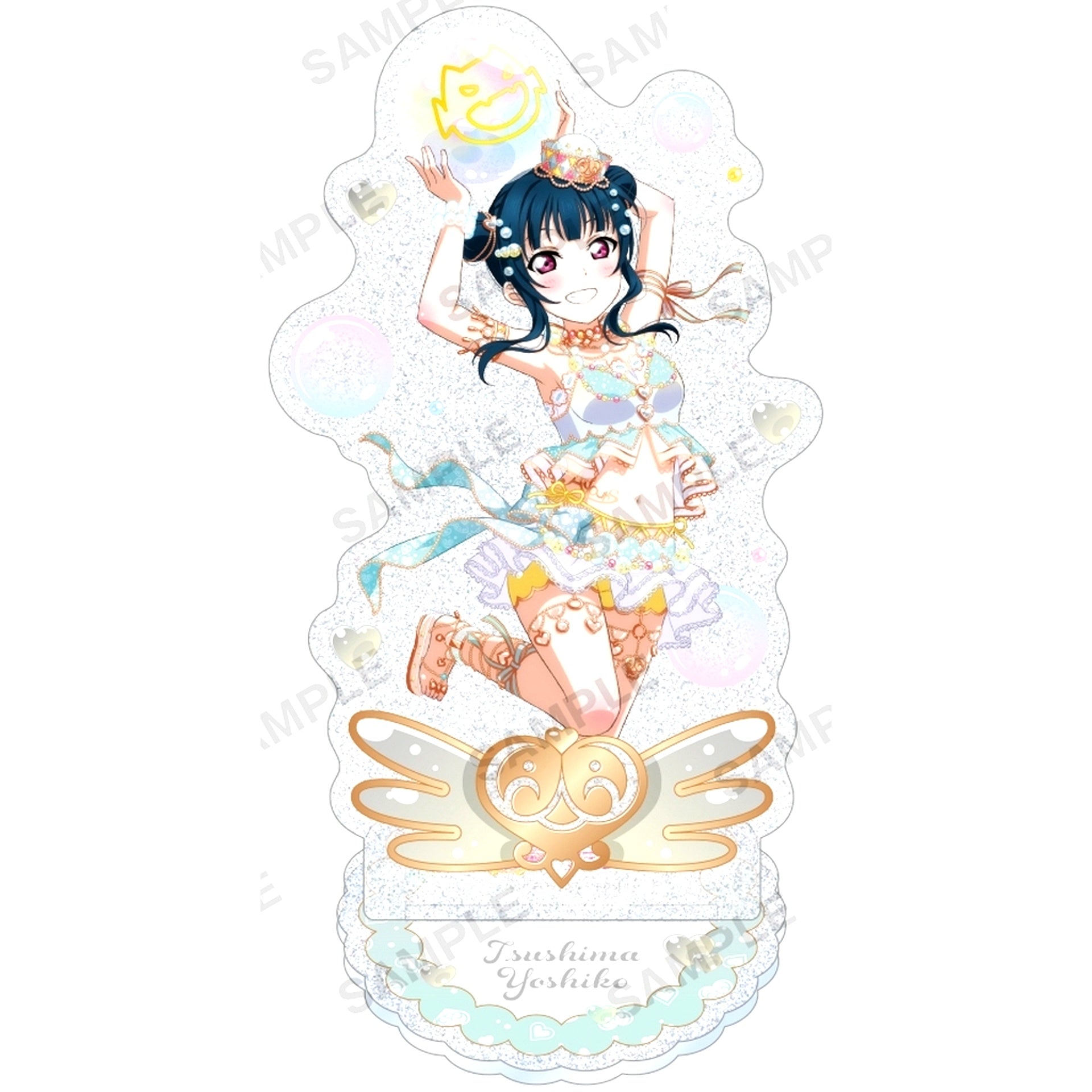Yoshiko Tsushima Aqours Bubble Ver. Kirarin Acrylic Stand Love Live! School Idol Festival [USED]