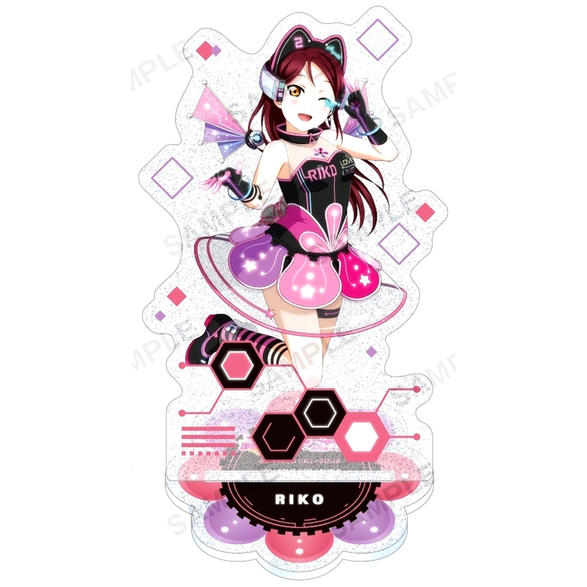 Riko Sakurauchi Aqours Time Travel Ver. Kirarin Acrylic Stand Love Live! School Idol Festival [USED]
