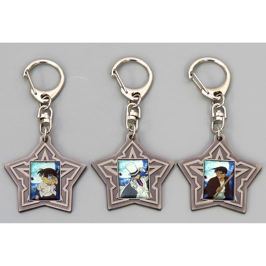 Conan Edogawa & Heiji Hattori & Kaito Kid Detective Conan The Million-dollar Pentagram Metal Charm Set Set of 3 Seven Net Limited [USED]