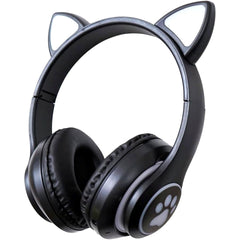 Black Light-Up Cat Ear Headphones 3 [USED]