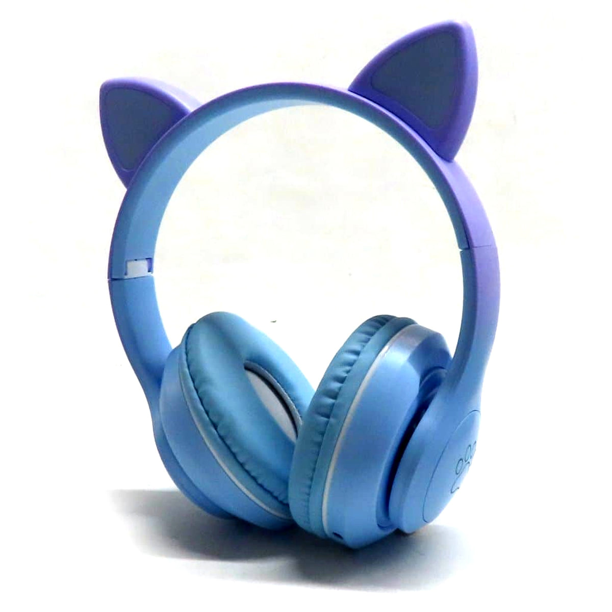 Blue Glowing Cat Ear Headphones 3 [USED]