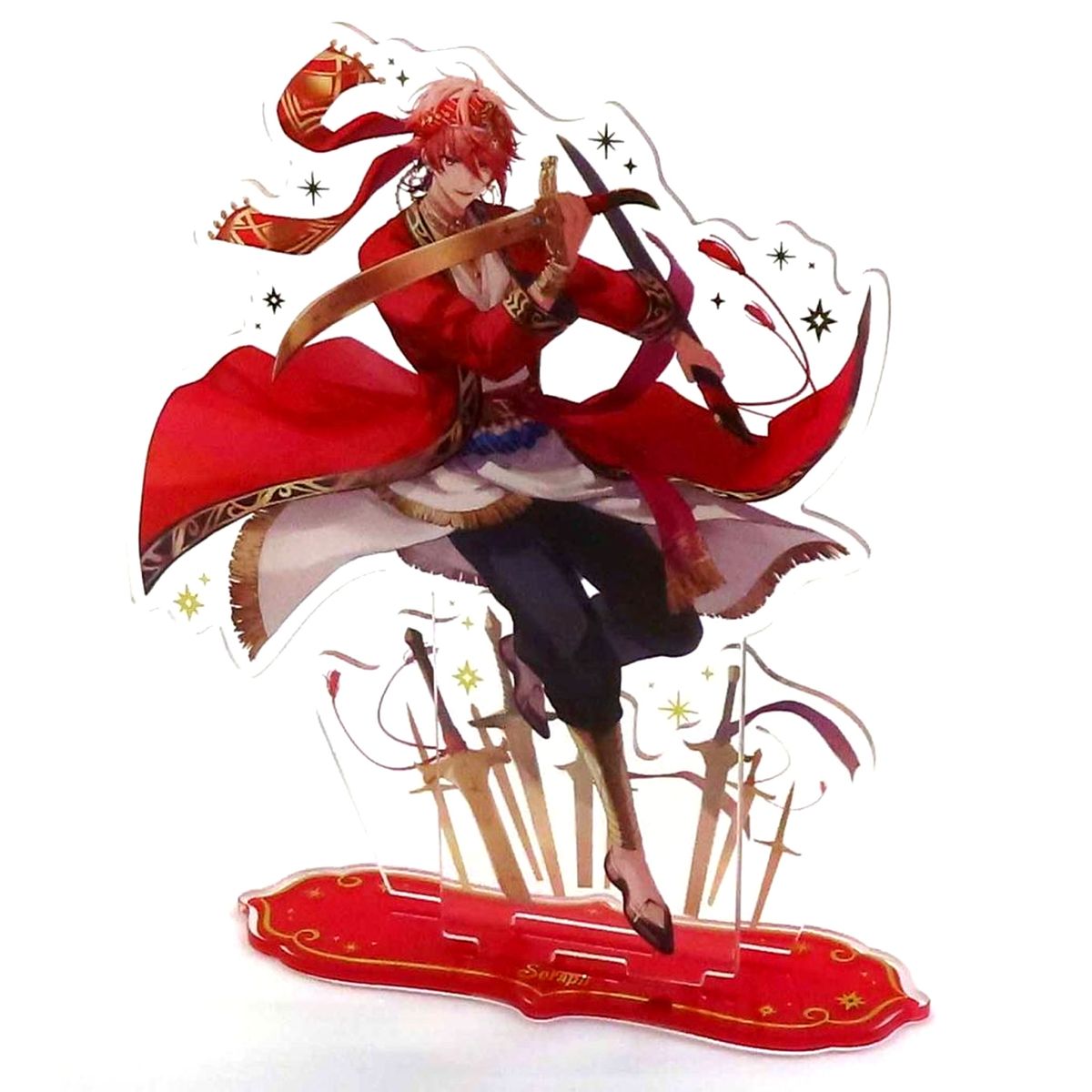 Seraph Dazzlegarden Virtual YouTuber Nijisanji Foil Stamped Acrylic Stand VOLTACTION Arabian Style Goods [USED]