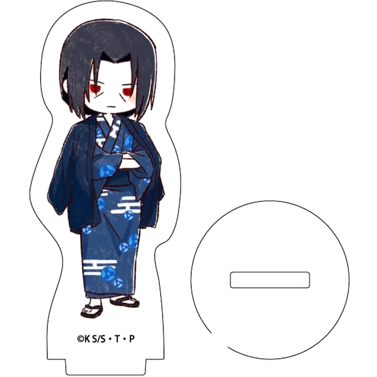 Itachi Uchiha Naruto & Boruto Acrylic Petit Stand 05 Hot Spring Ver. Graph Art Illustration [USED]