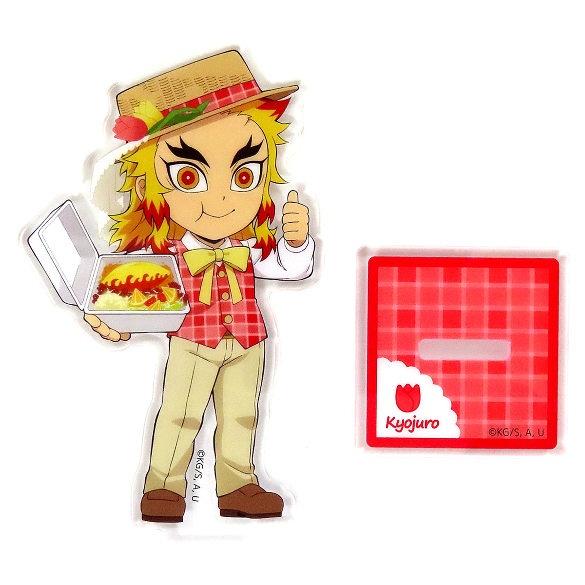 Kyojuro Rengoku Demon Slayer: Kimetsu no Yaiba Random Acrylic Stand ufotable Cafe Machi Asobi CAFE Picnic Event 2024 First Half [USED]