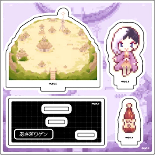 Gen Asagiri Dr.STONE No.02 Pixel Art Illustration Acrylic Stand Plate [USED]