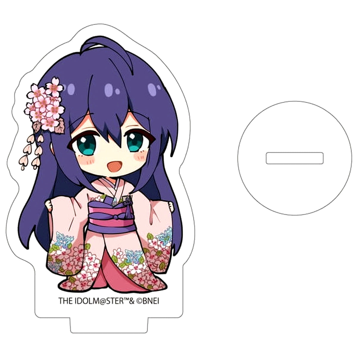 Anna Mochizuki 01. Sakura Japanese Clothes Ver. Mini Character Illustration Idolmaster Million Live Acrylic Petit Stand [USED]