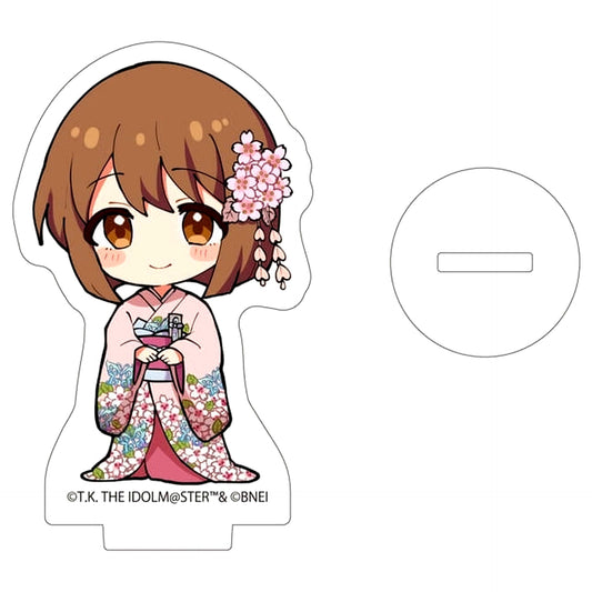 Yukiho Hagiwara THE IDOLM@STER Million Live! Acrylic Petit Stand 01 Cherry Blossom Kimono Ver. Mini Character Illustration [USED]