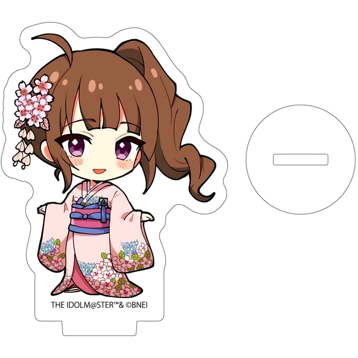 Nao Yokoyama 01. Sakura Kimono Ver. Mini Character Illustration The Idolmaster Million Live! Acrylic Petit Stand [USED]