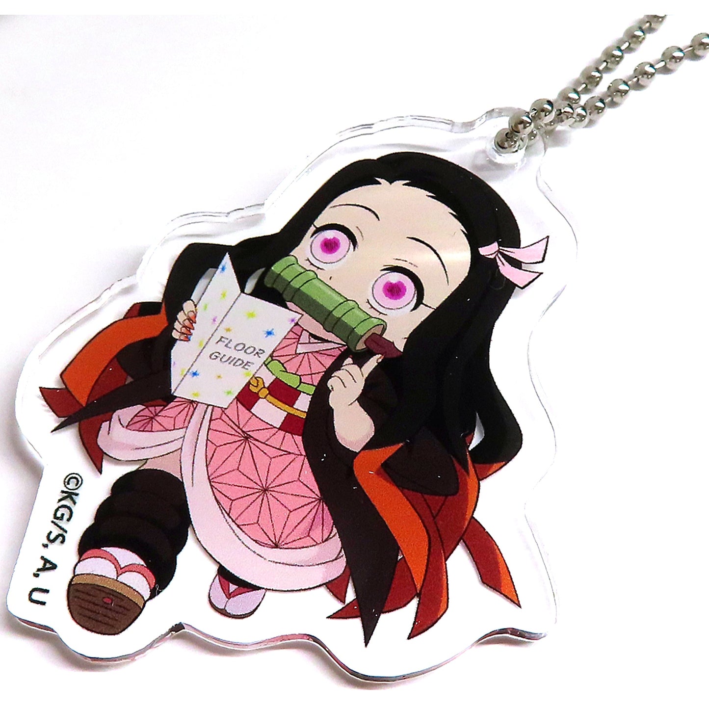 Nezuko Kamado Demon Slayer: Kimetsu no Yaiba AEON MALL Caravan Event Mystery Solving Training Acrylic Keychain [USED]