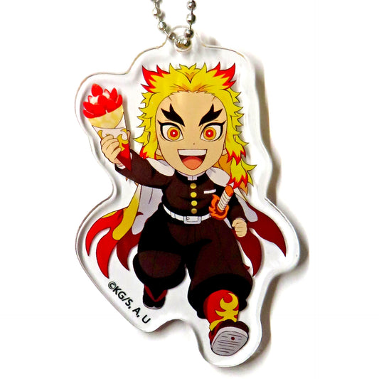 Kyojuro Rengoku Demon Slayer: Kimetsu no Yaiba AEON MALL Caravan Event Mystery Solving Training Acrylic Keychain [USED]