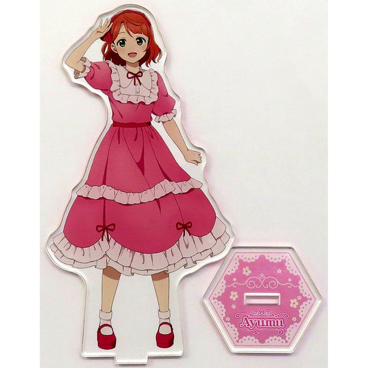 Ayumu Uehara Big Acrylic Stand Frill Dress GiGO Collaboration Cafe Love Live! Nijigasaki High School Idol Club [USED]