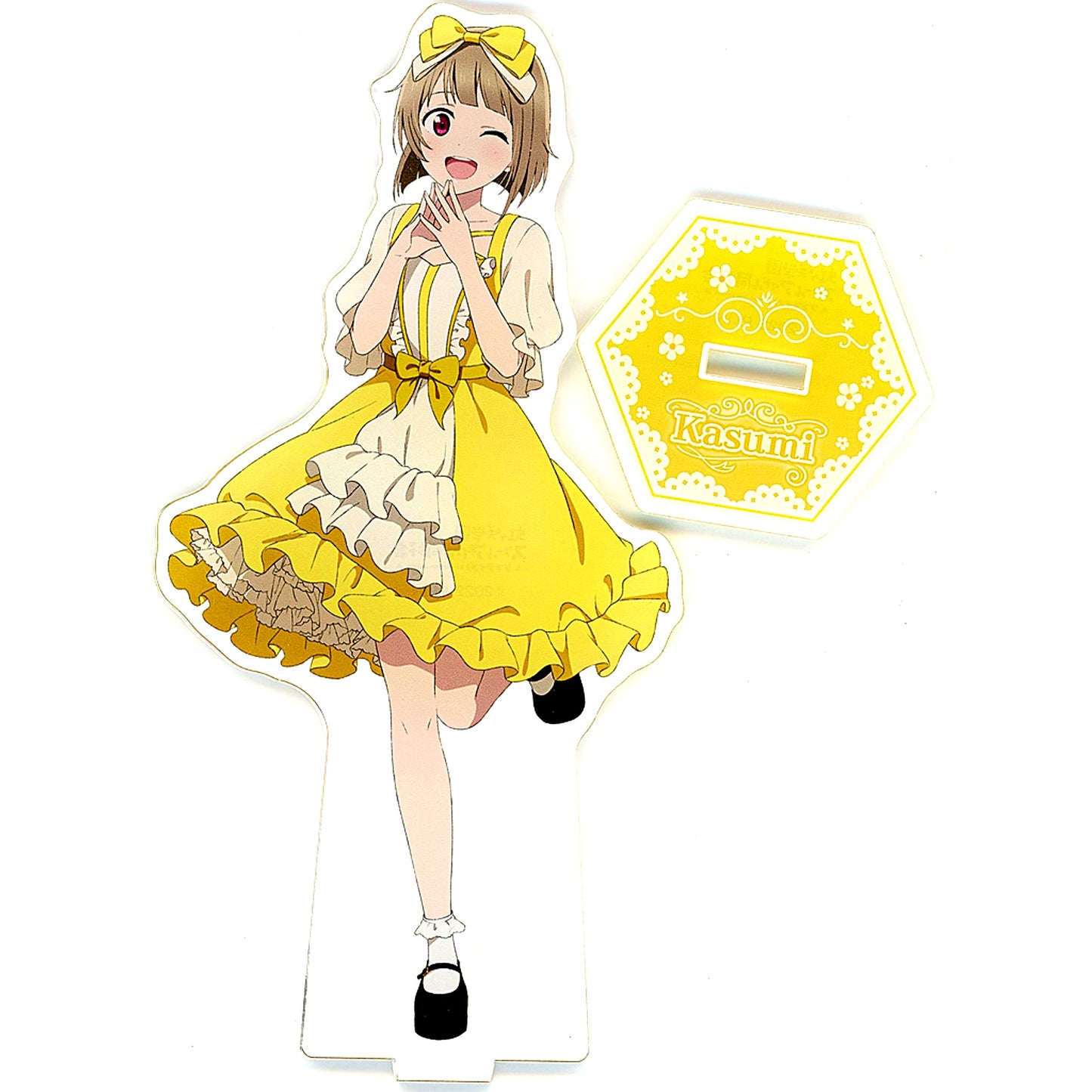 Kasumi Nakasu Love Live! Nijigasaki High School Idol Club Big Acrylic Stand Nijigasaki Frill Dress GiGO Collabo Cafe [USED]
