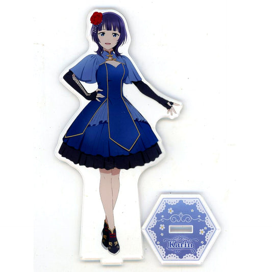 Karin Asaka Big Acrylic Stand Frill Dress GiGO Collaboration Cafe Love Live! Nijigasaki High School Idol Club [USED]