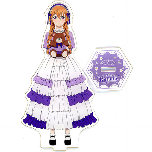 Kanata Konoe Big Acrylic Stand Frill Dress GiGO Collaboration Cafe Love Live! Nijigasaki High School Idol Club [USED]