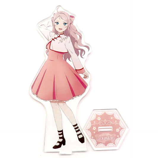 Lanzhu Zhong Big Acrylic Stand Nijigasaki Frill Dress GiGO Collab Cafe Love Live! Nijigasaki High School Idol Club [USED]