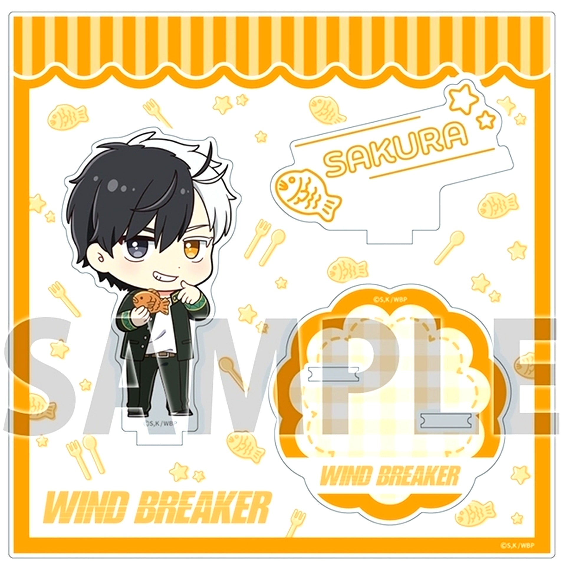 Haruka Sakura Munching Ver. WIND BREAKER Acrylic Stand [USED]