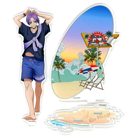 Reo Mikage Seaside Motif Diorama Acrylic Stand Blue Lock x Bunbogu Cafe [USED]