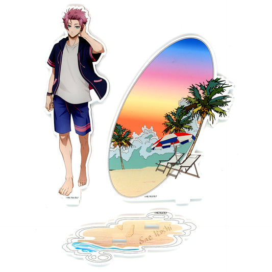 Sae Itoshi Seaside Motif Diorama Acrylic Stand BLUELOCK x Bunbougu Cafe [USED]