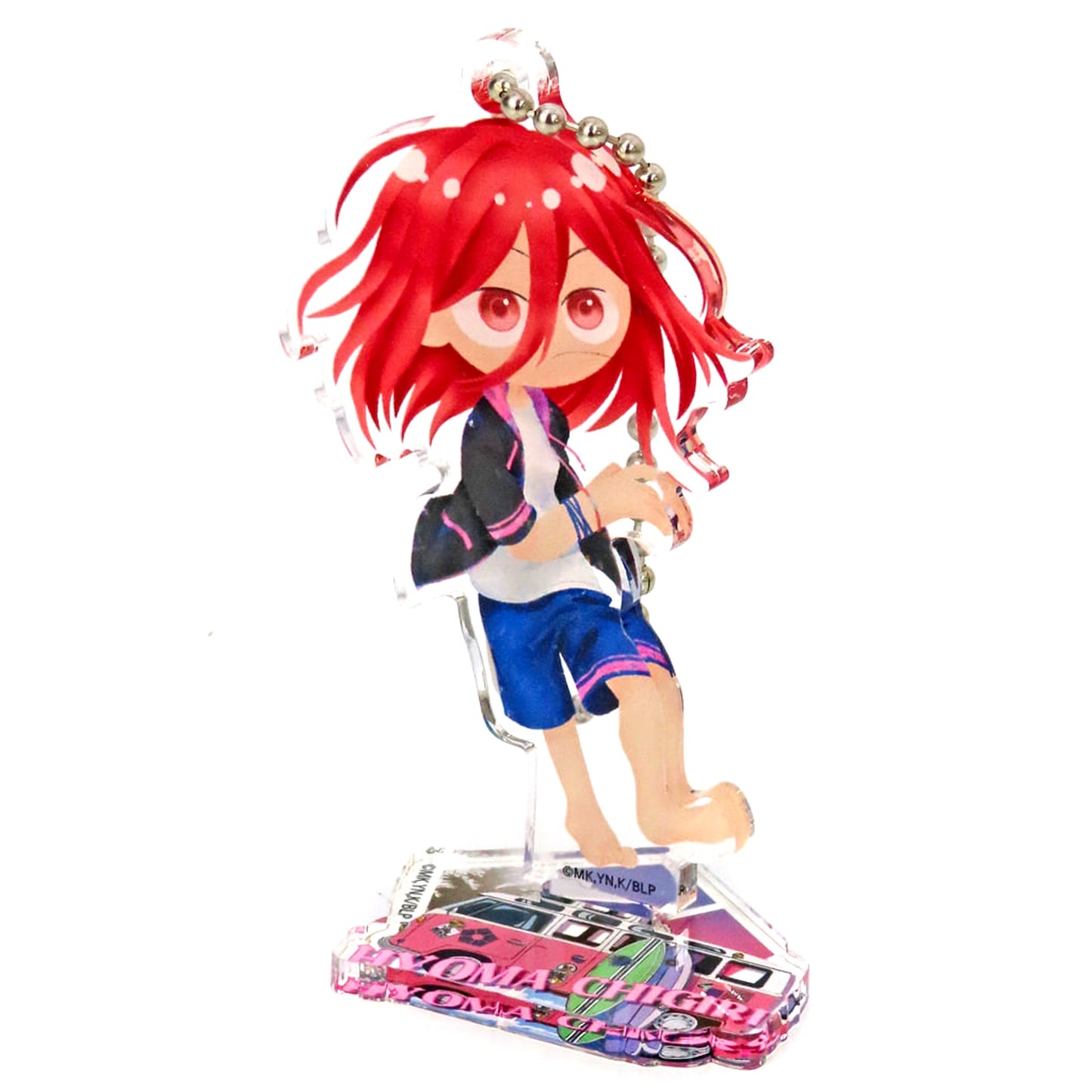 Blue Lock Hyoma Chigiri Buncafe Etude Seaside Motif Acrylic Keychain Bunbougu Cafe Limited Keychains [USED]
