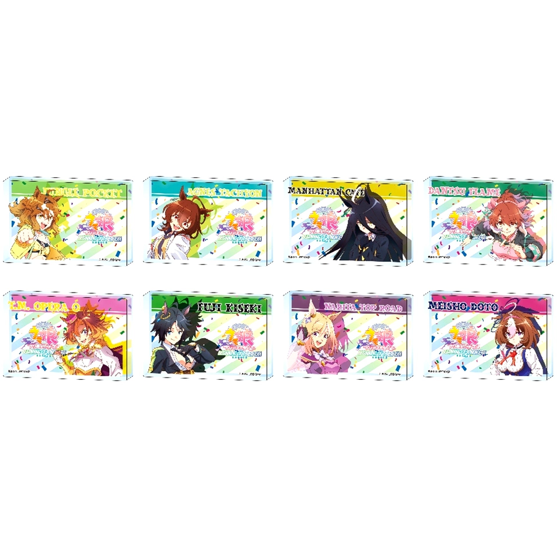 Set of 8 Umamusume Pretty Derby Beginning of a New Era Mini Acrylic Block [USED]